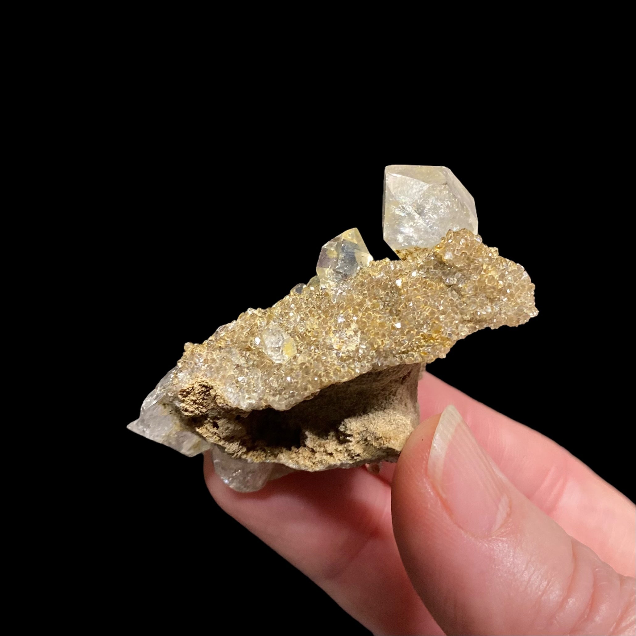 Herkimer Quartz Crystals on Matrix