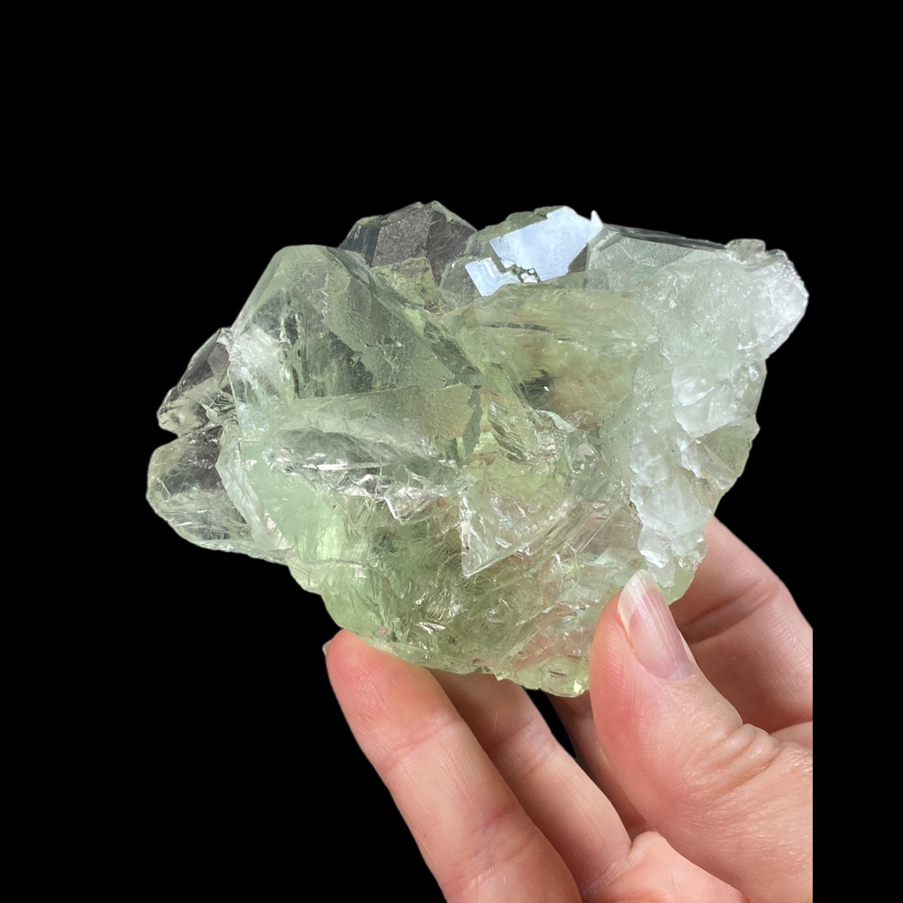 Fluorite, Light Green and Clear, from China