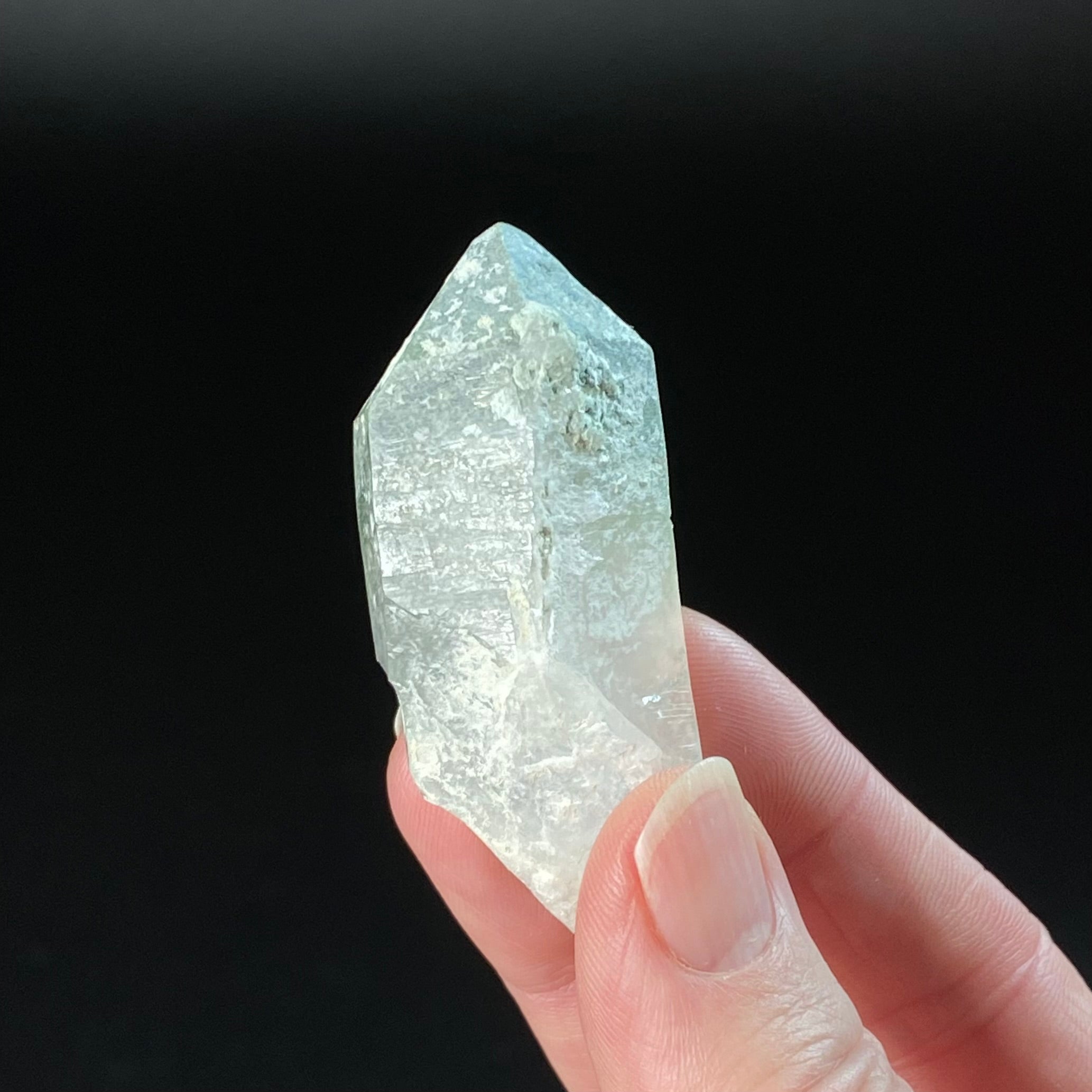 Clear Quartz Generator Crystal with Chlorite Inclusions