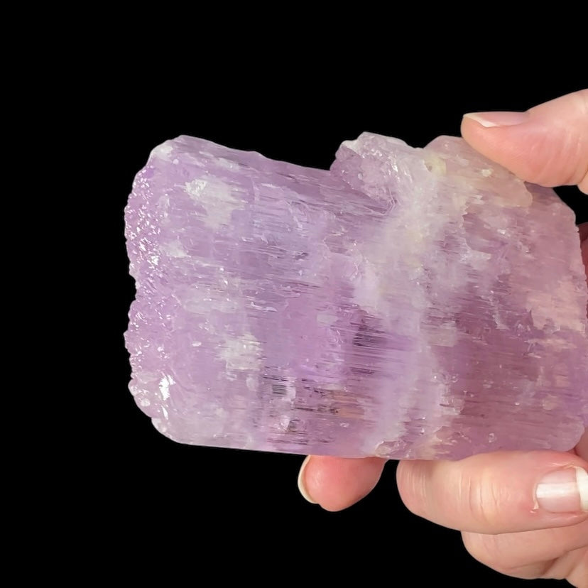 Large Pink Kunzite Spodumene Crystal, Fluorescent