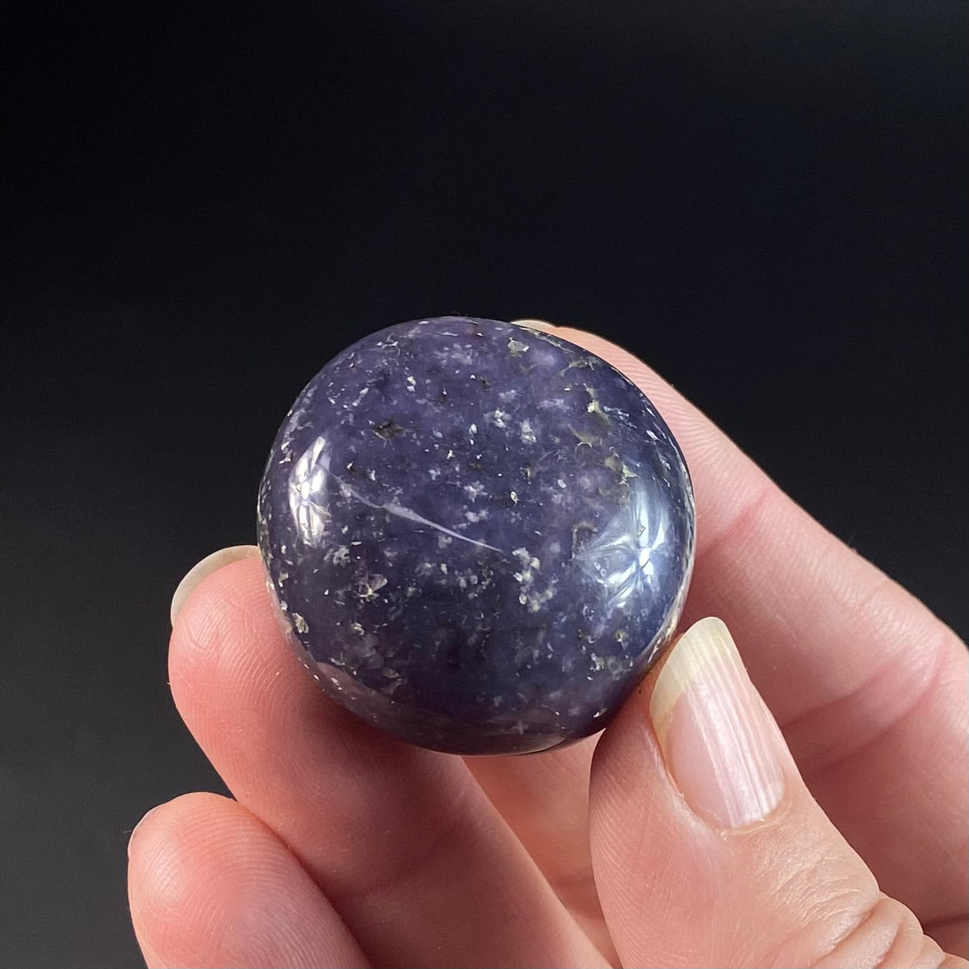 Deep Purple Grape Agate Botryoidal Amethyst Tumble Stone, High Grade