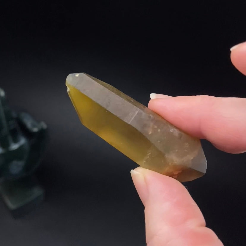 Double Terminated Smoky Citrine Crystal from Chibuku Mine, Zimbabwe