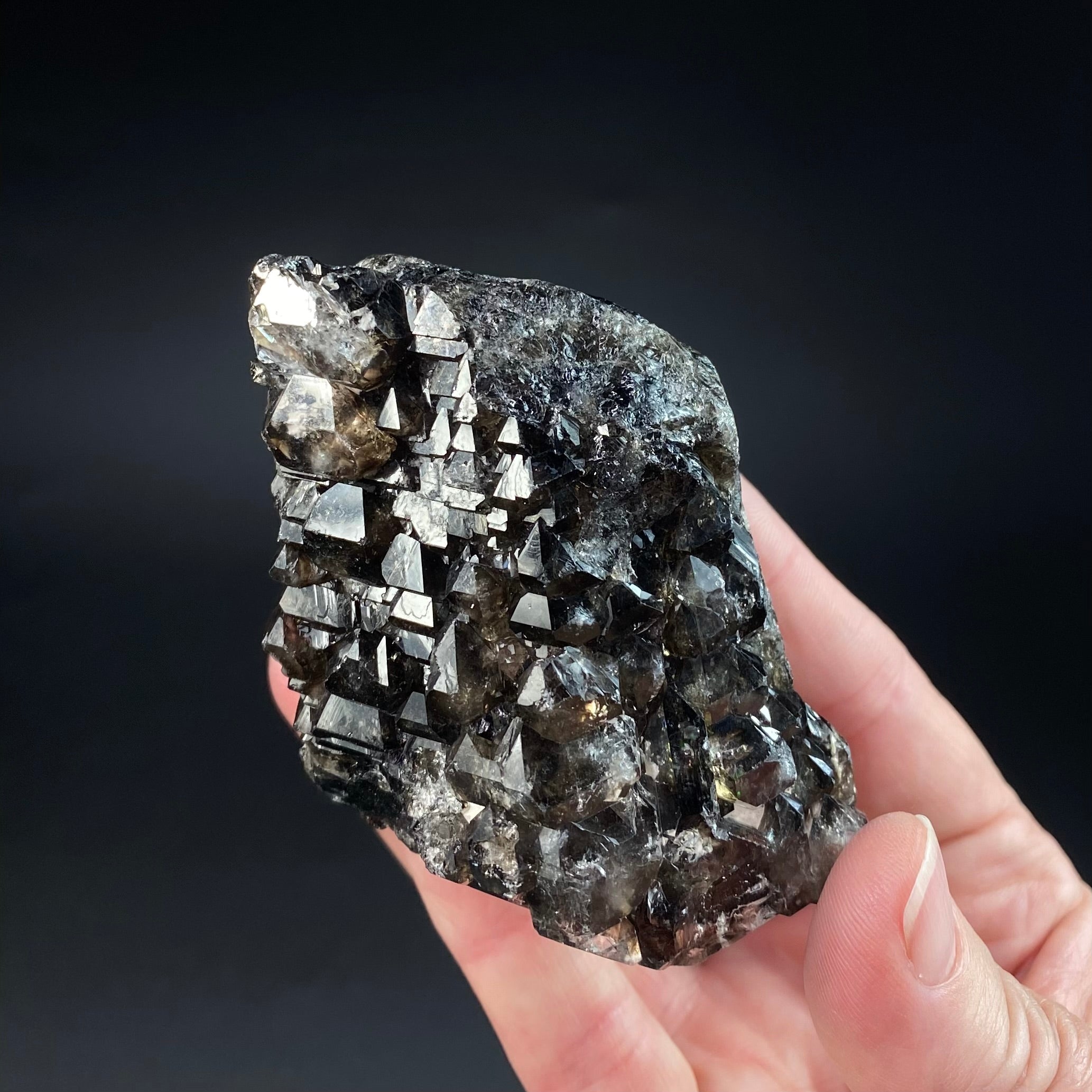 Smoky Elestial Quartz from Minas Gerais, Brazil
