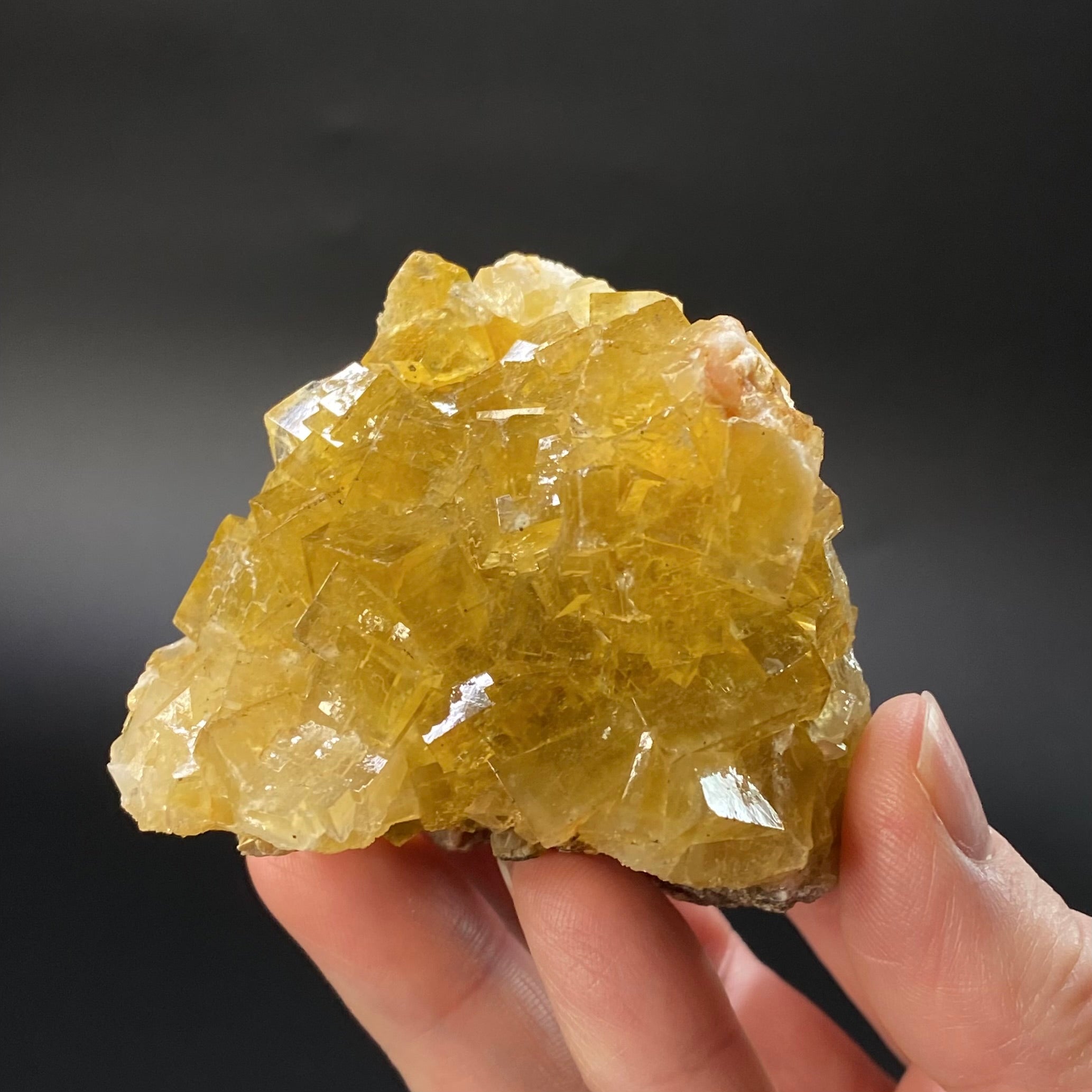 Honey Yellow Moscona Fluorite Cluster