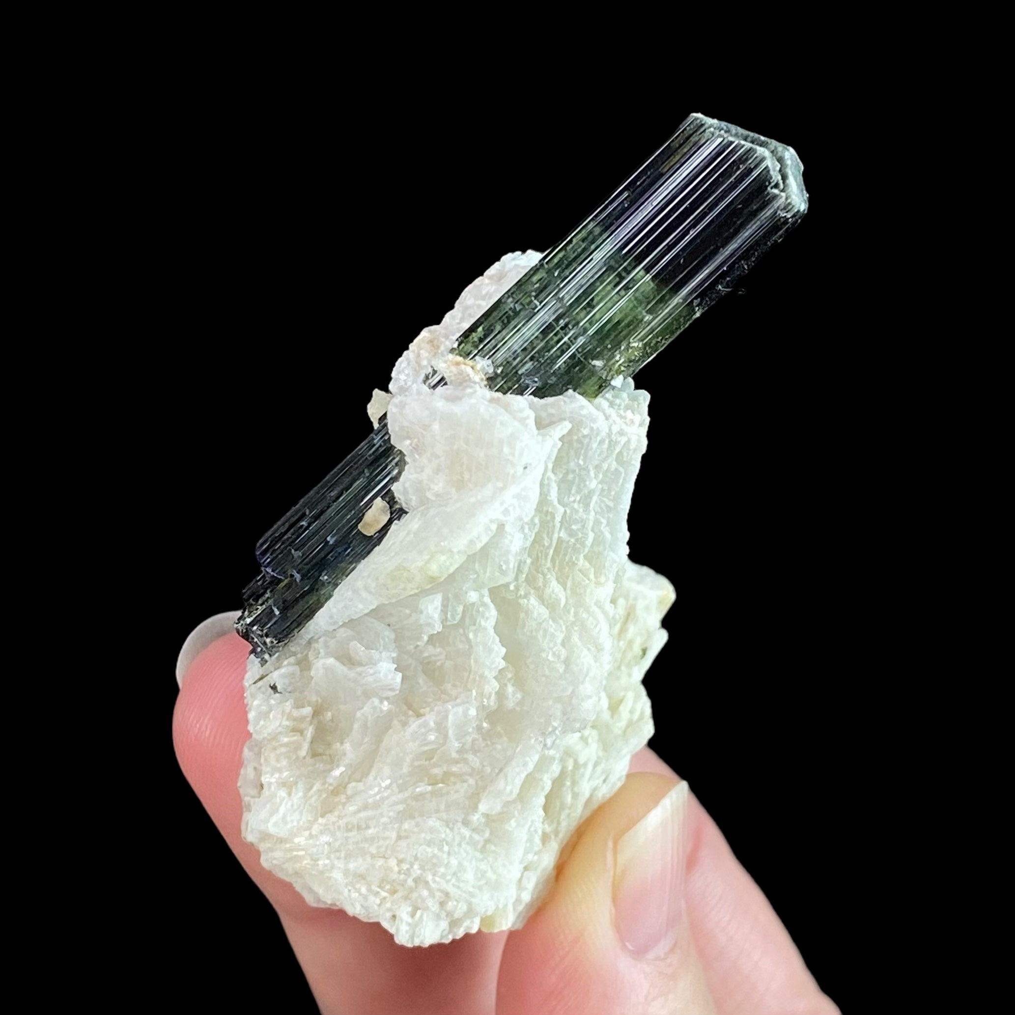 Iridescent Tourmaline Crystal in Cleavelandite, Laghman, Afghanistan