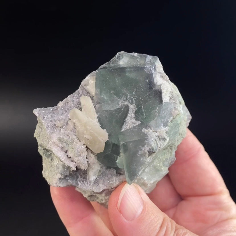 Teal Green & Blue Fluorite Cluster