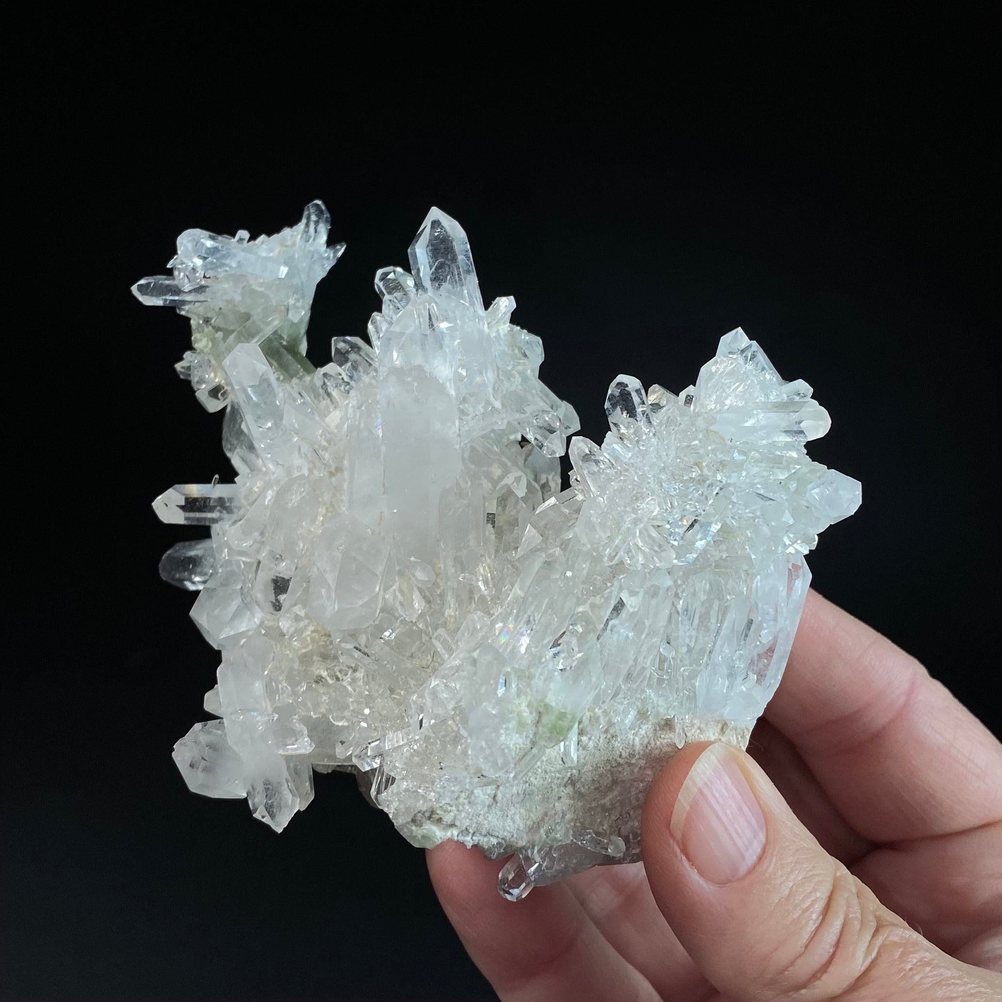Clear Quartz Crystal Cluster, AAA Clarity