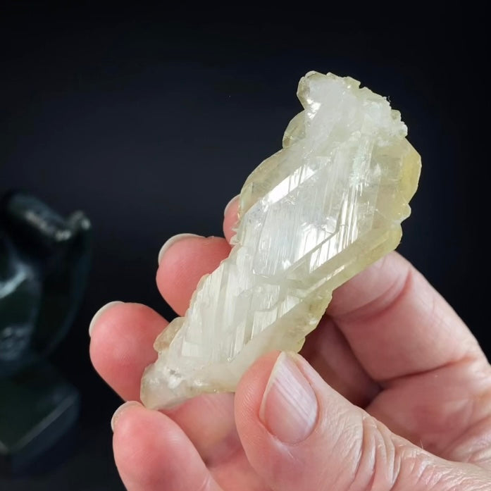 Golden Tabular Faden Quartz Crystal Cluster