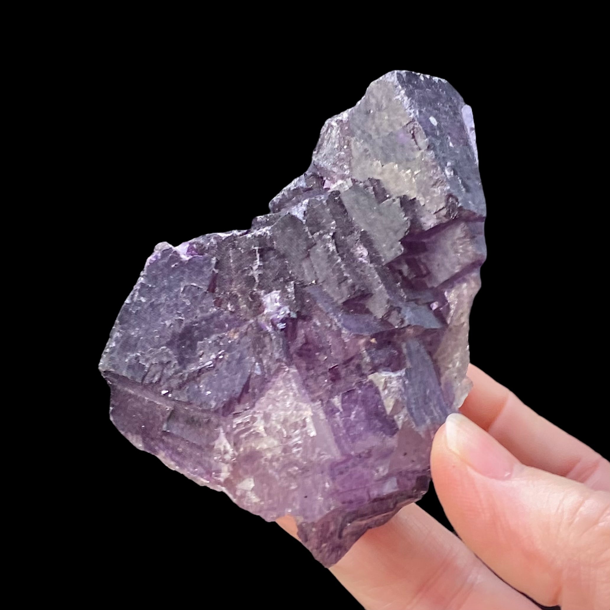 Purple Cubic Fluorite Specimen, Mexico