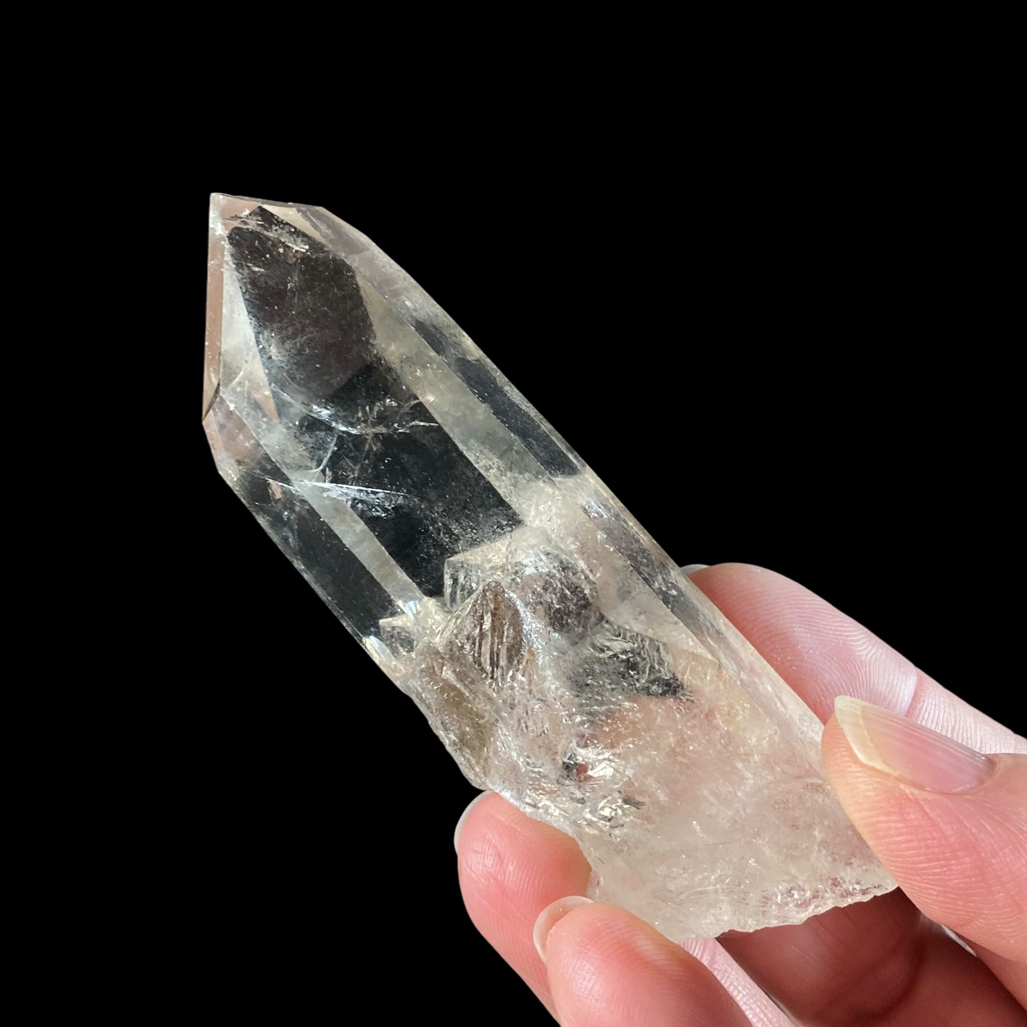 Light Smoky Quartz Crystal with Penetrating Crystal from Minas Gerais, Brazil