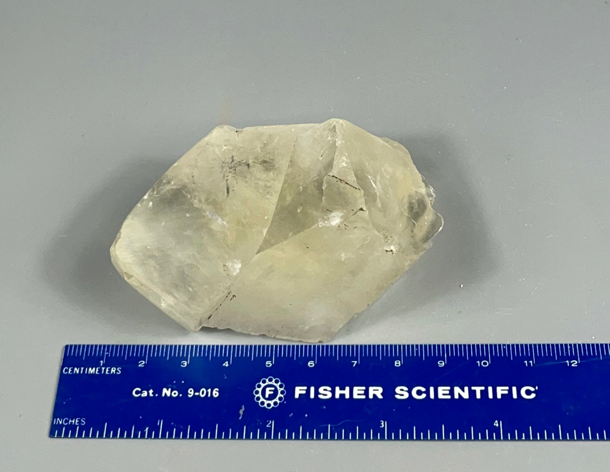 Rhombic Yellow Calcite Cluster