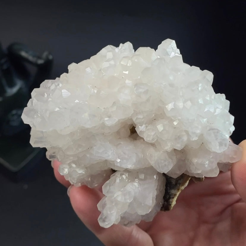 Fluorescent Calcite Cluster from Trepça Mines, Kosovo