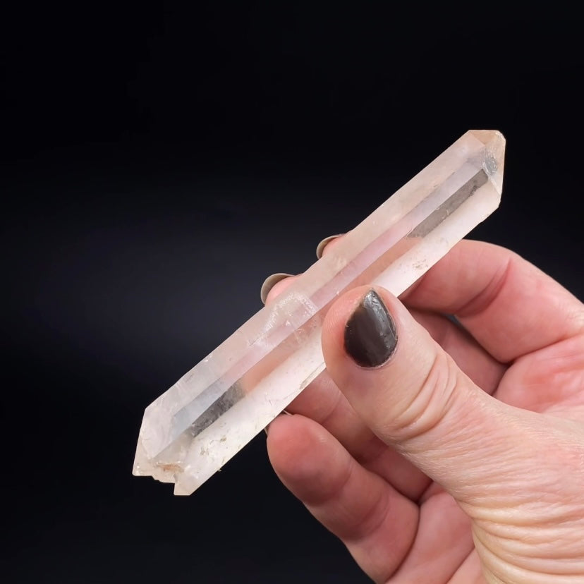 Double Terminated Quartz Crystal with Elestial Termination, Corinto, Minas Gerais, Brazil