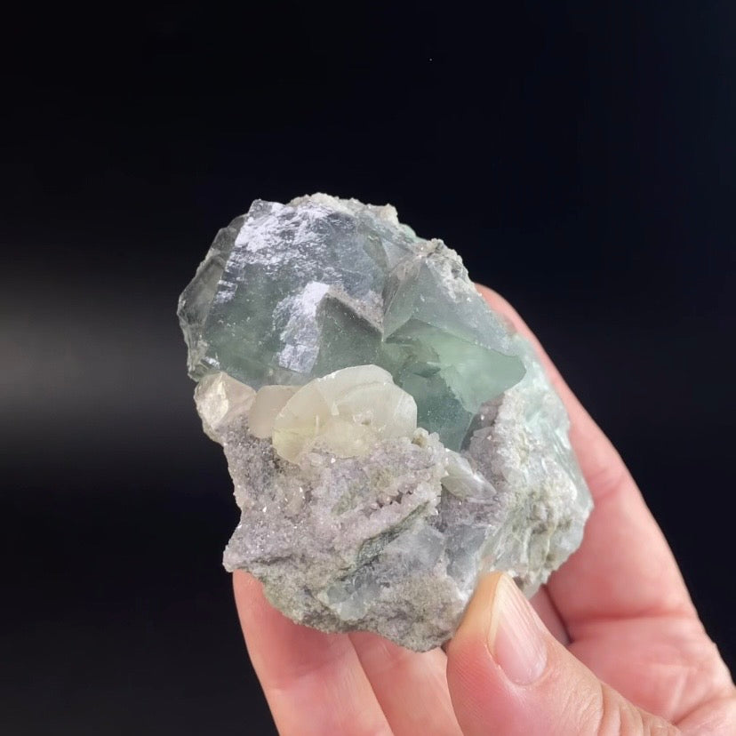 Teal Green & Blue Fluorite Cluster