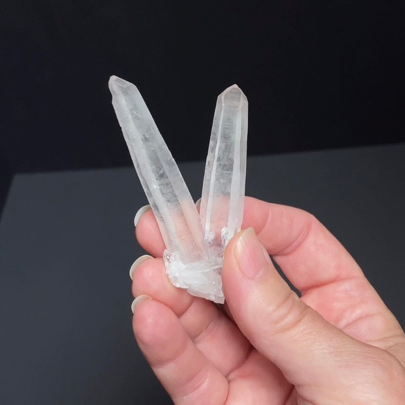 V Shaped Twin Quartz Crystal Cluster