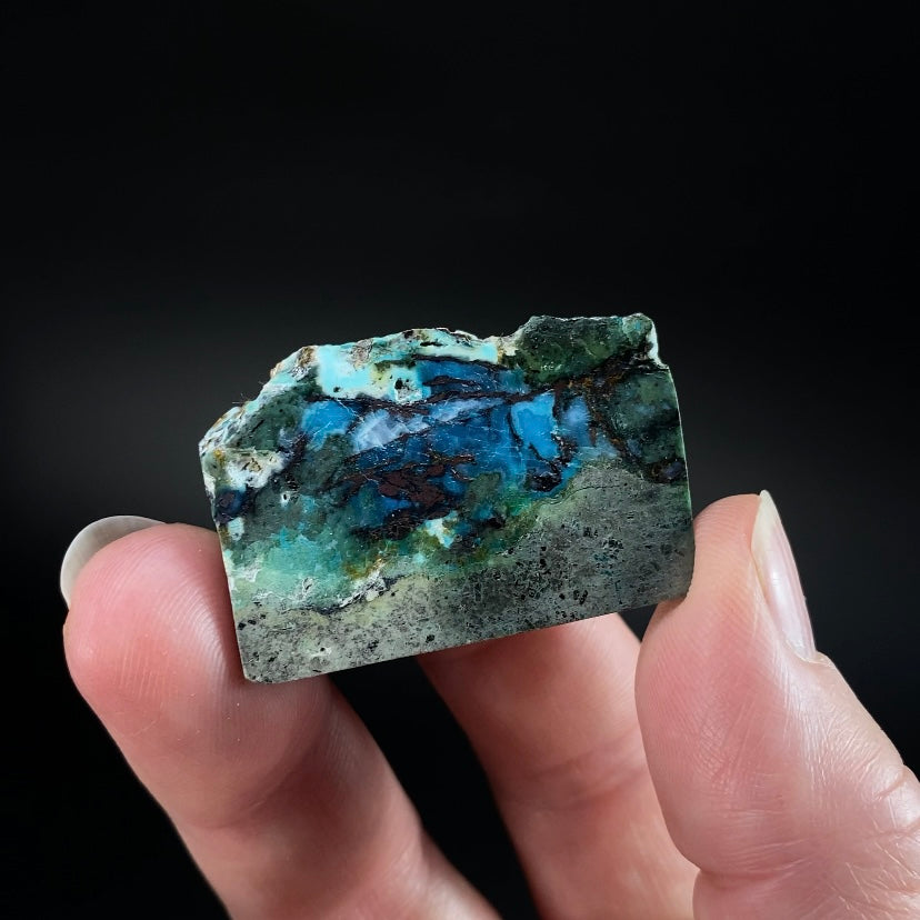 Chrysocolla & Copper Indonesian Copper Web Specimen