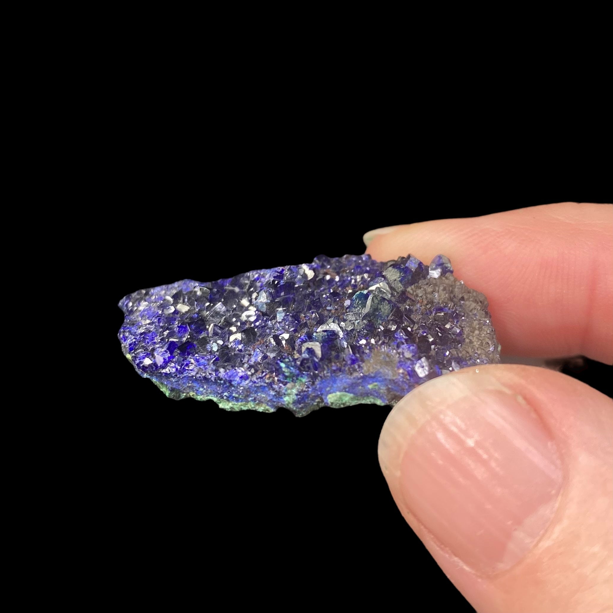 Azurite Crystals with Malachite, Sichuan Province, China
