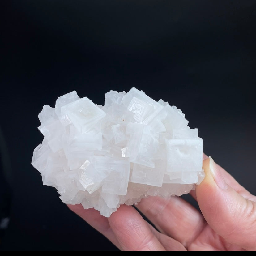 Light Pink Halite Crystal Specimen