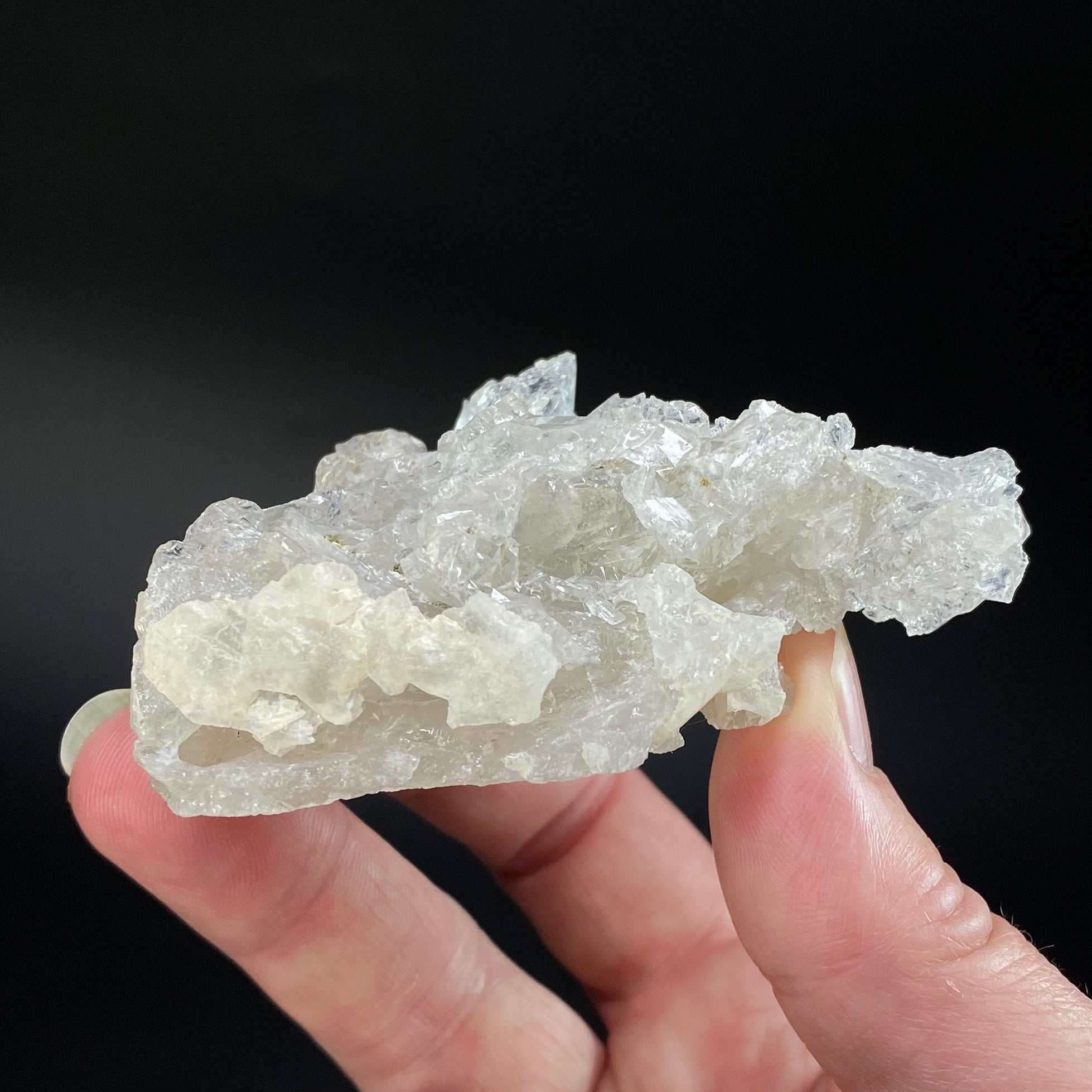 Clear Etched Pollucite Crystal