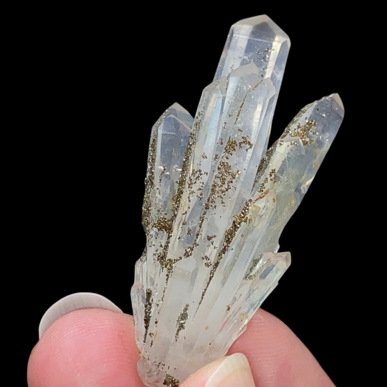 Quartz Cluster with Iridescent Pyrite, Trepca Mines, Kosovo