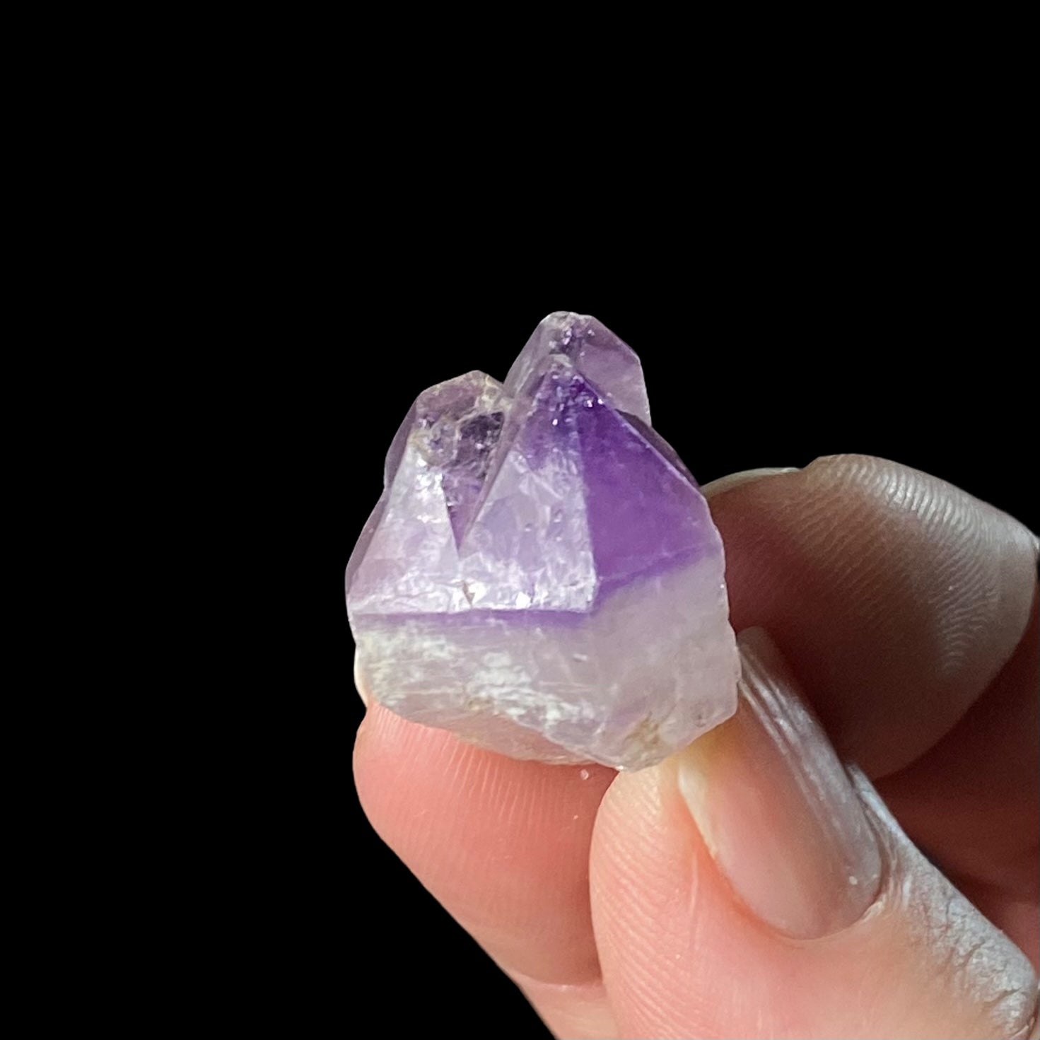 One Purple Amethyst Quartz Crystal Point