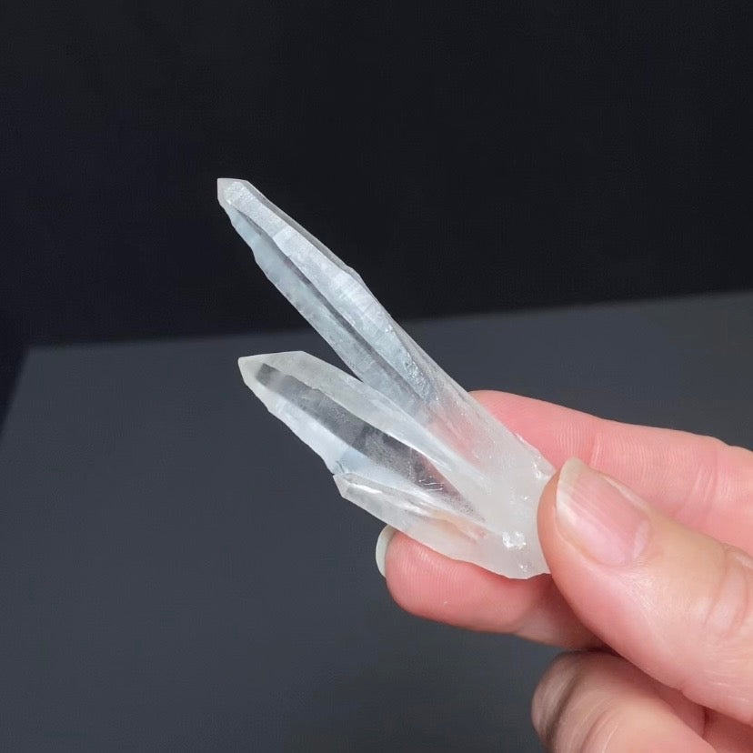 V Shaped Twin Quartz Crystal Cluster