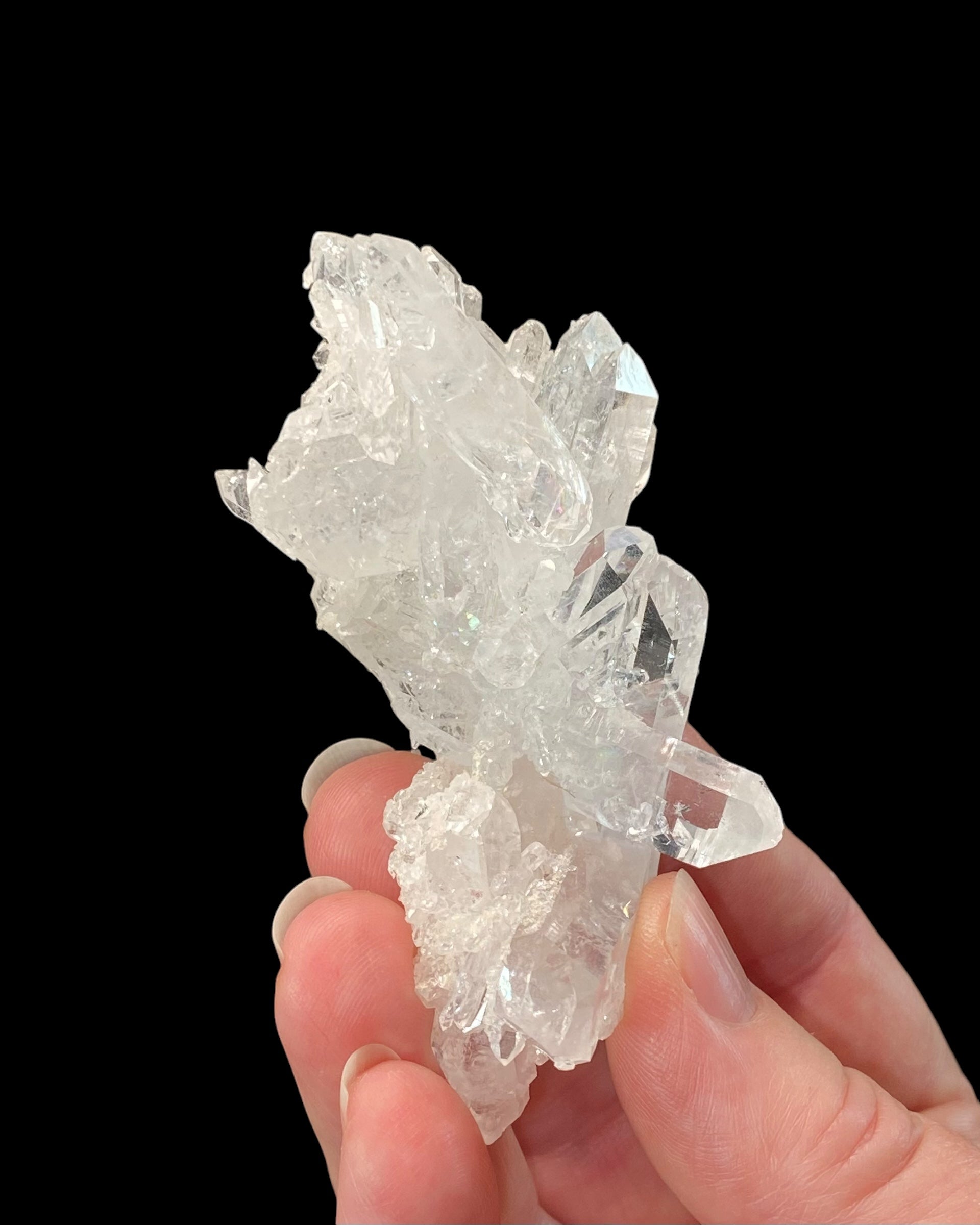 Clear Faden Quartz Cluster