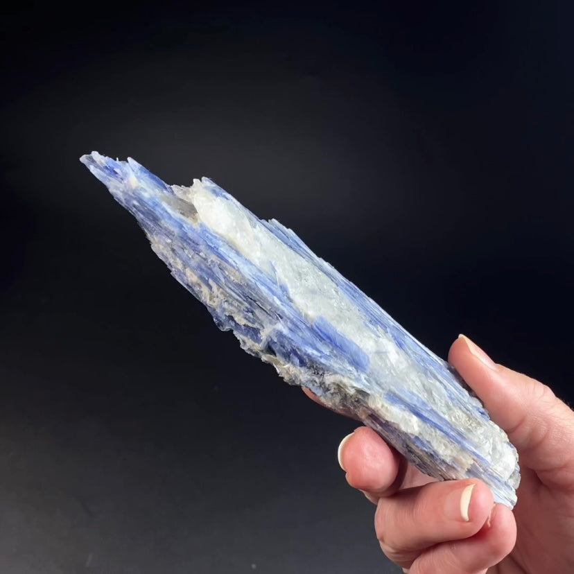 Blue Kyanite and Quartz Specimen from Minas Gerais, Brazil