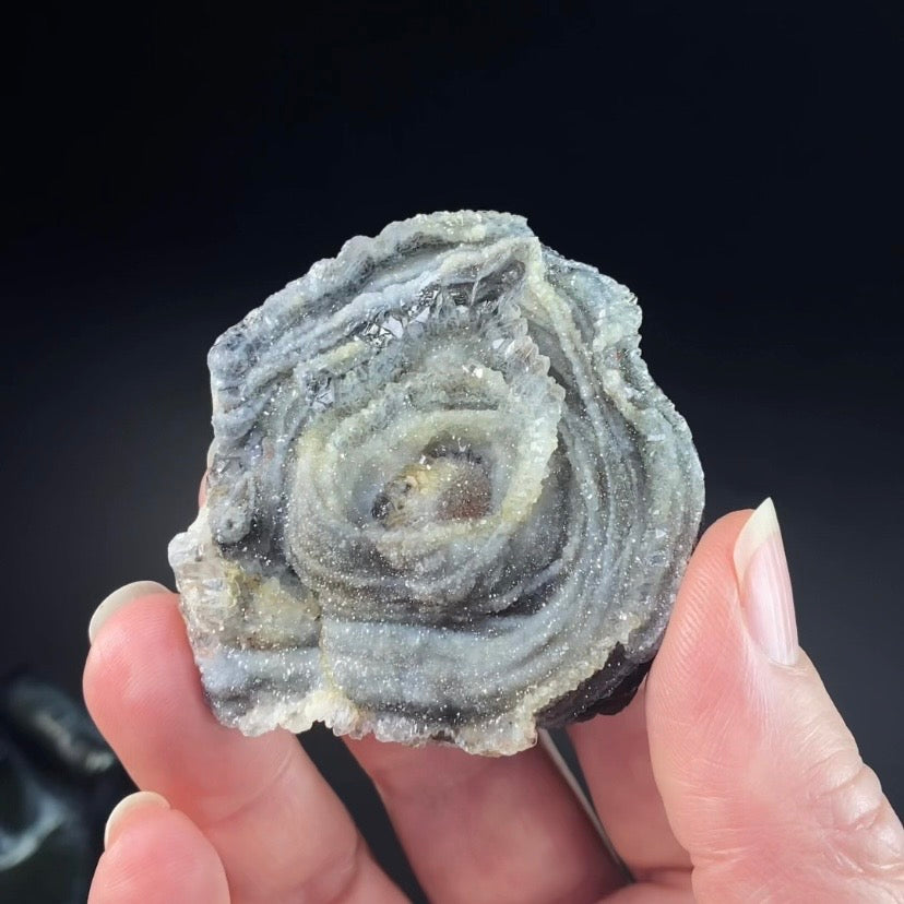 Druzy Chalcedony Concretion from Rio Grande do Sul, Brazil