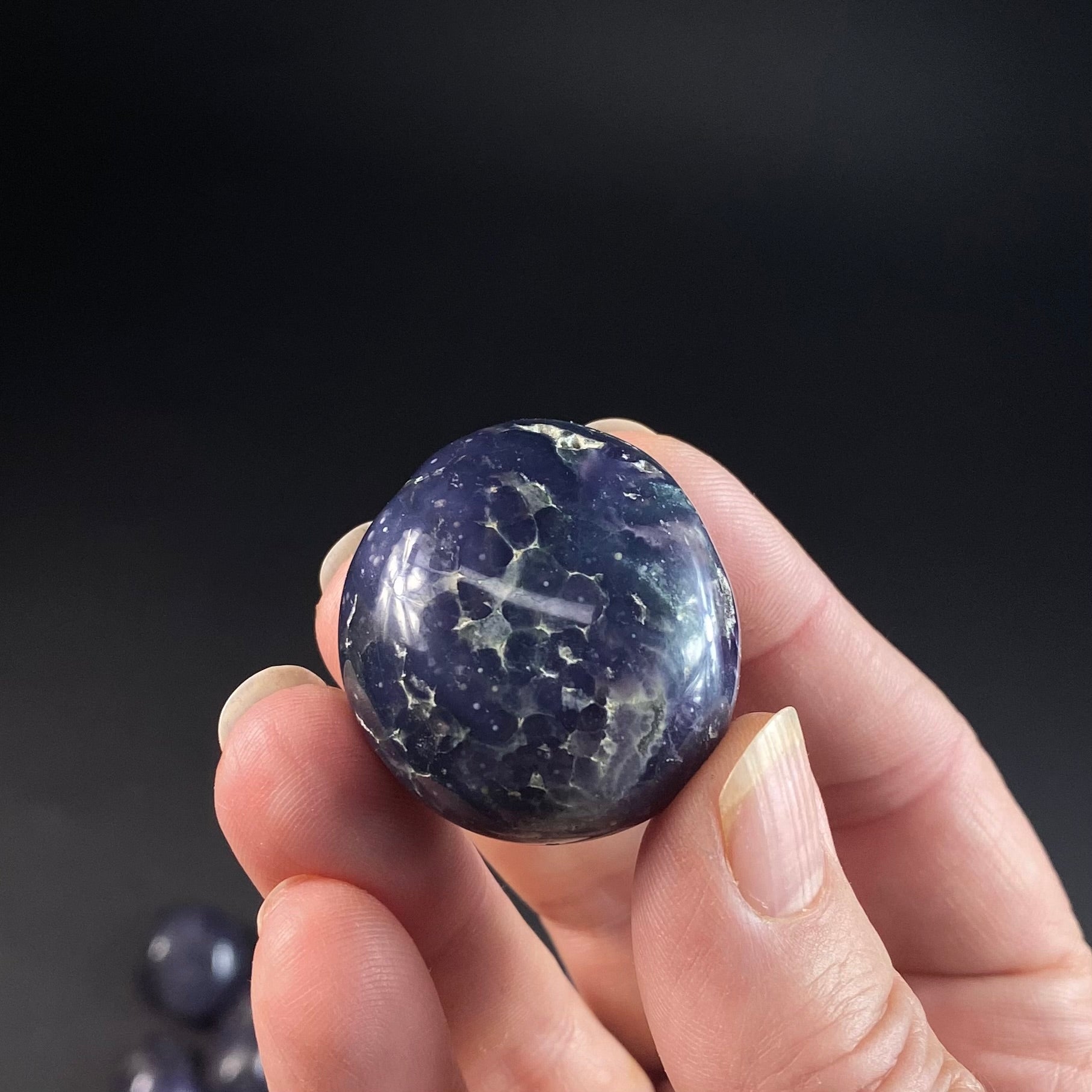 Deep Purple Grape Agate Botryoidal Amethyst Tumble Stone, High Grade