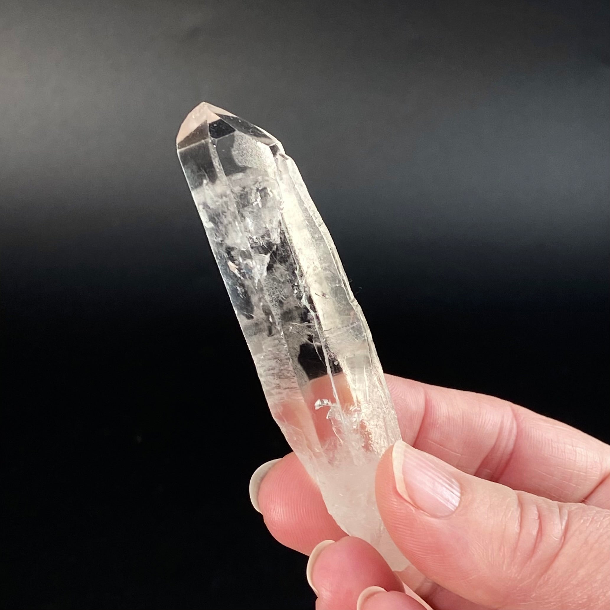 Clear Quartz Crystal with Sidecar Crystal