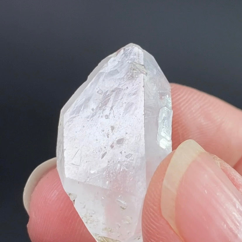 Double Terminated Diamond Quartz Crystal with Record Keepers