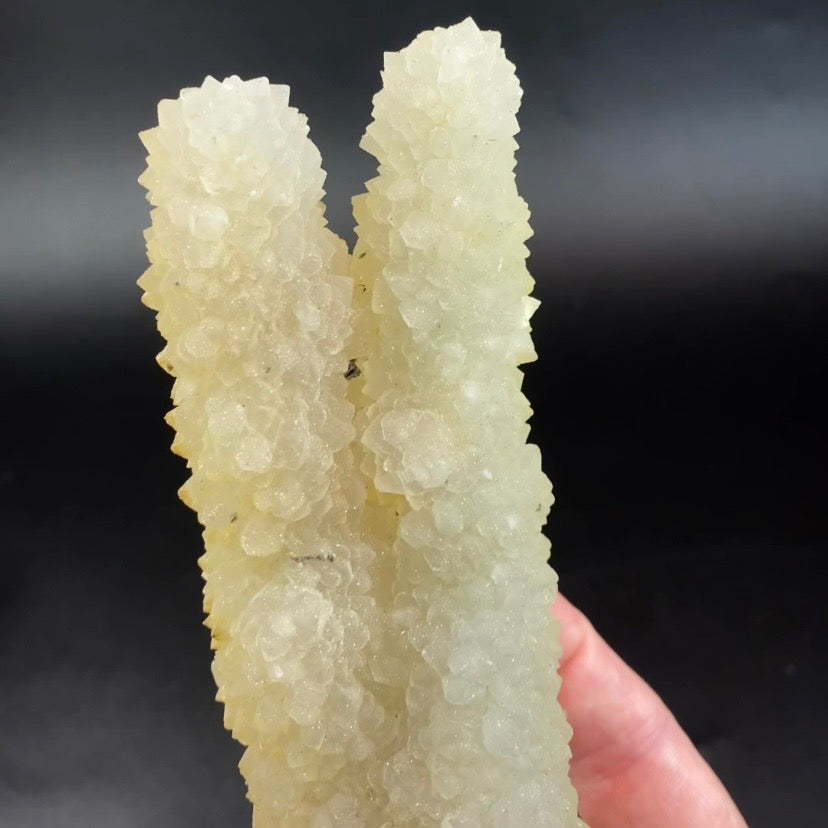 Natural Apophyllite Twin Stalactite Formation