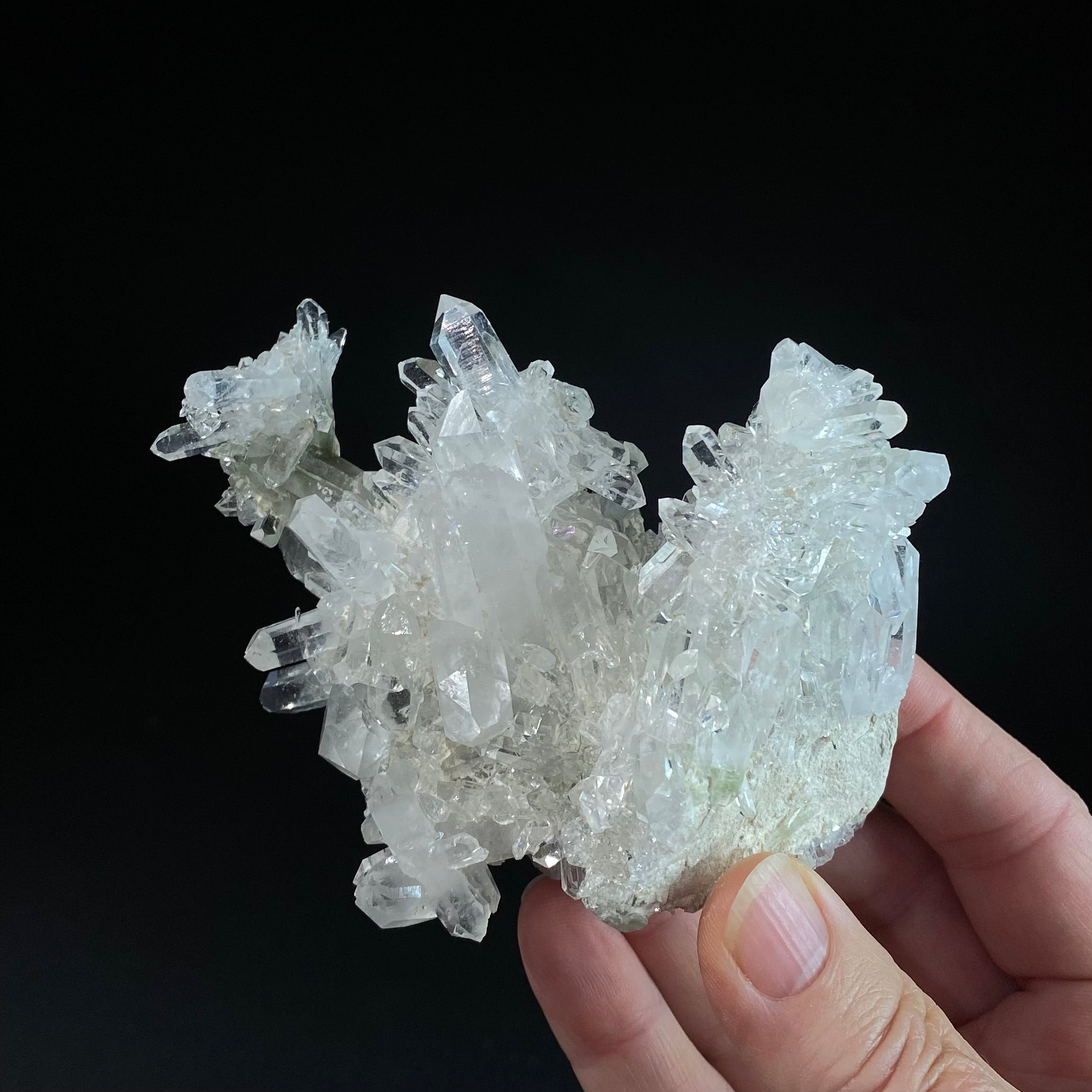 Clear Quartz Crystal Cluster, AAA Clarity