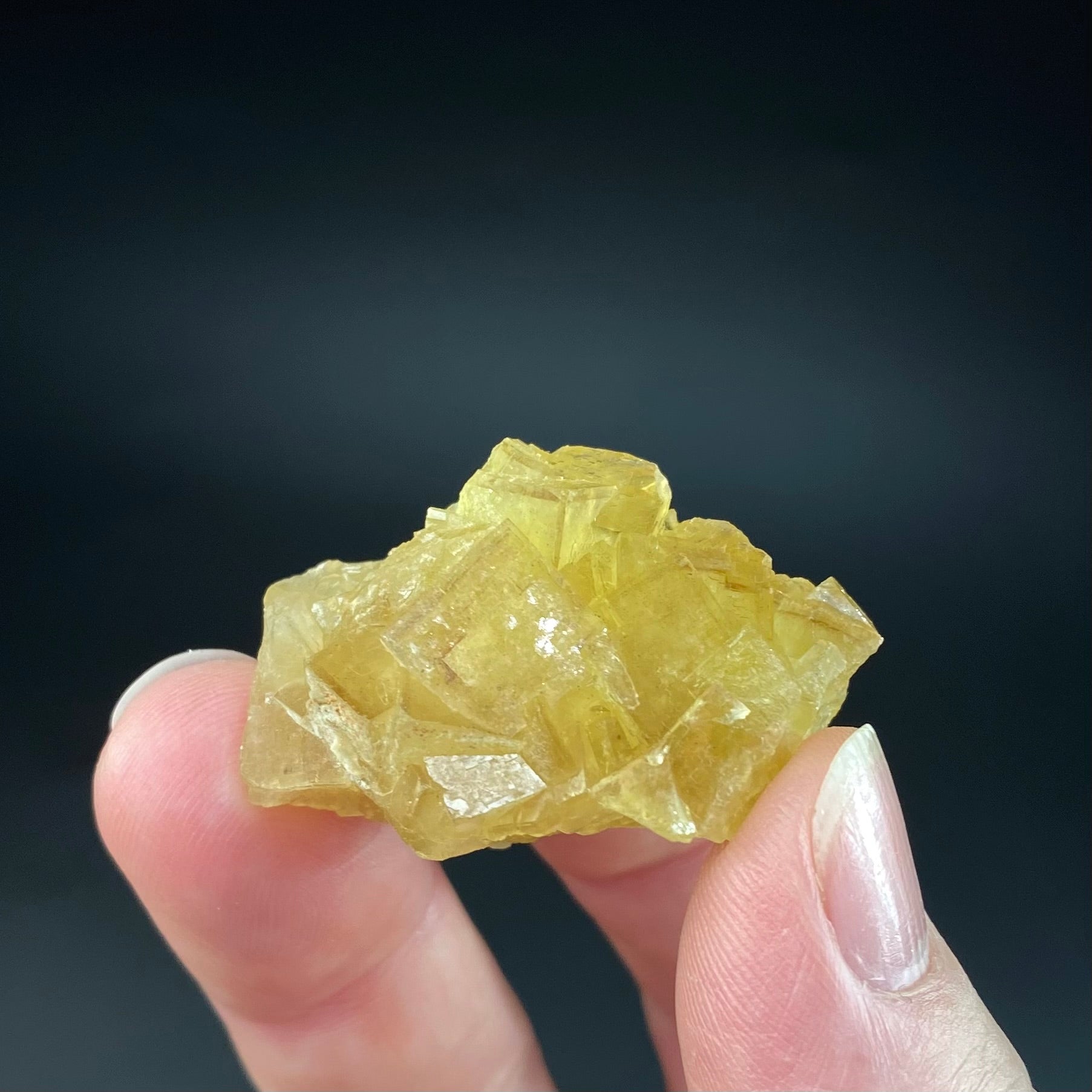 Yellow Moscona Fluorite Cluster