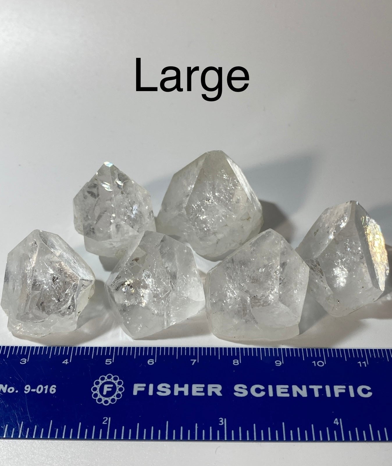 ONE Clear Apophyllite Crystal Point with Brilliant Luster, Four Sizes Available