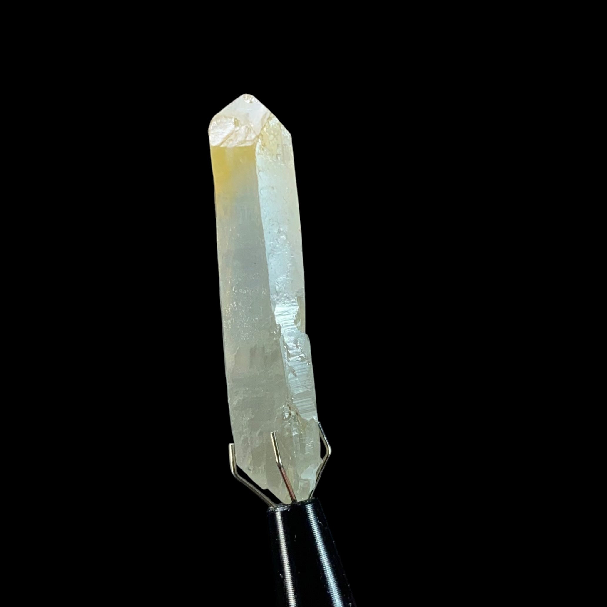 Double Terminated Bone Quartz Crystal with Halloysite Inclusions from Balochistan, Pakistan