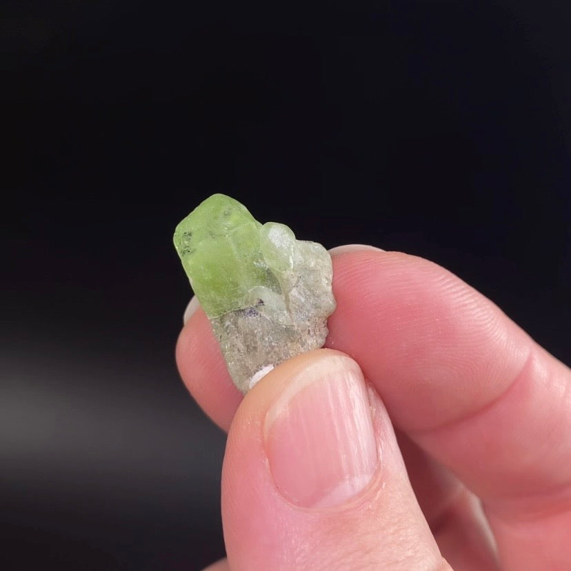 Terminated Peridot Crystal from Kohistan, Pakistan