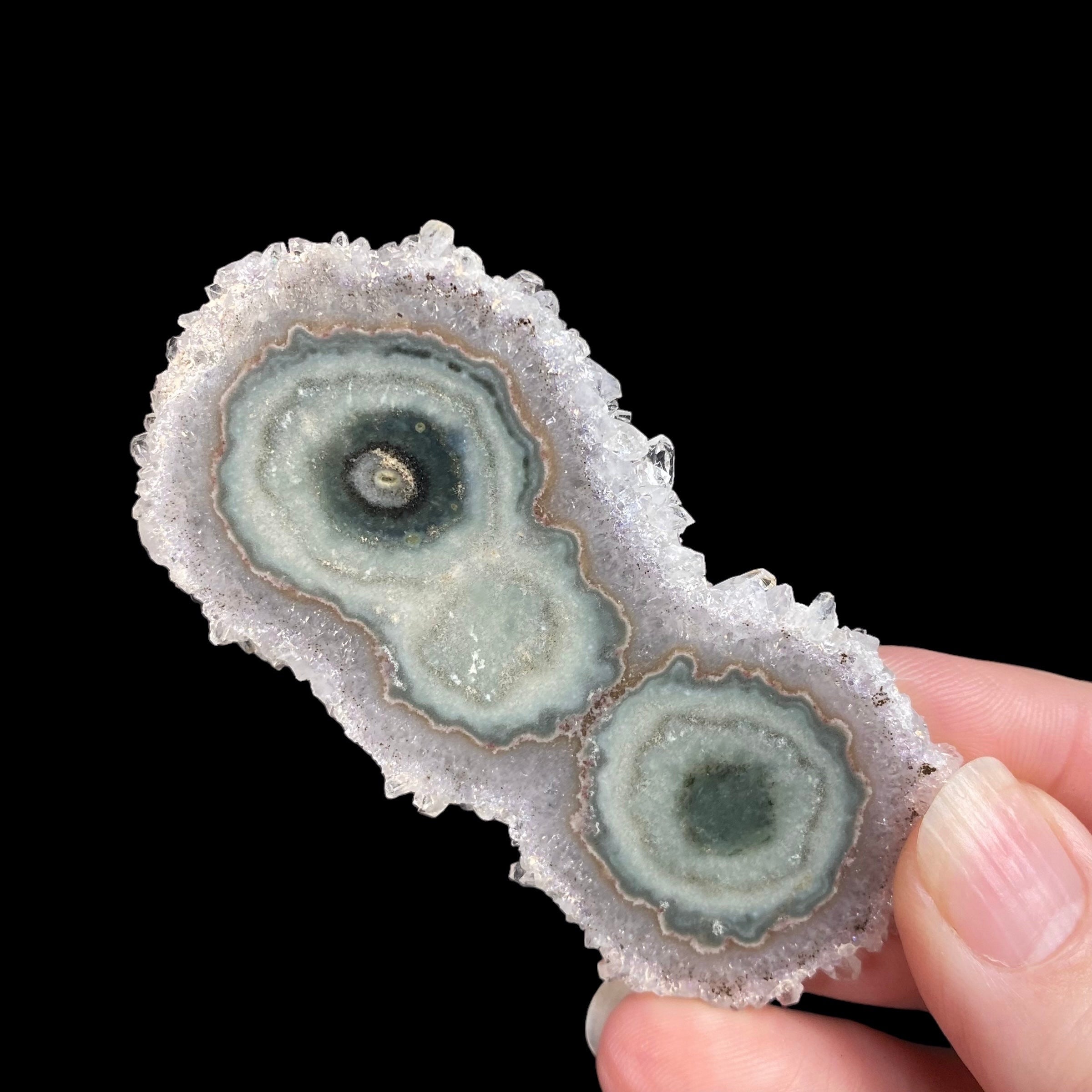 Amethyst Stalactite Slice from Artigas, Uruguay