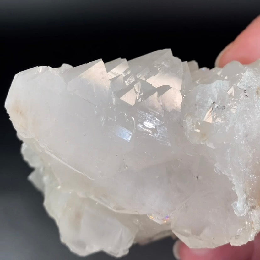 Elestial Clear Quartz Crystal Cluster with Multiple Terminations on Both Sides