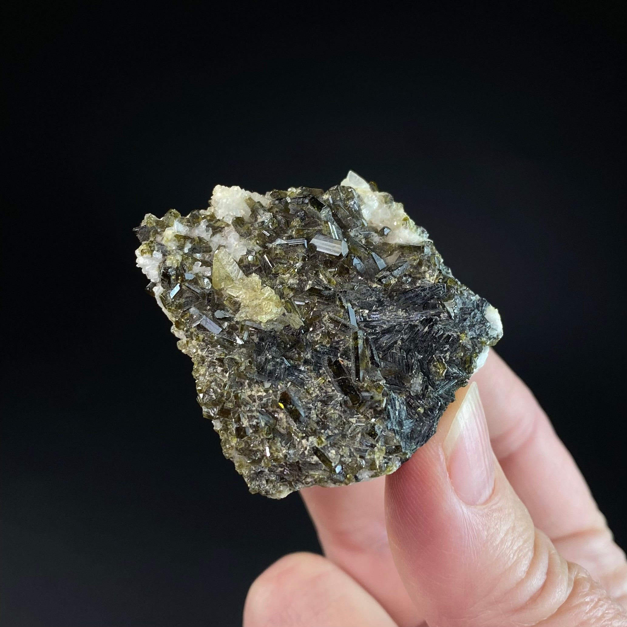 Titanite with Epidote & Aegirine on Feldspar, Shigar Valley, Pakistan