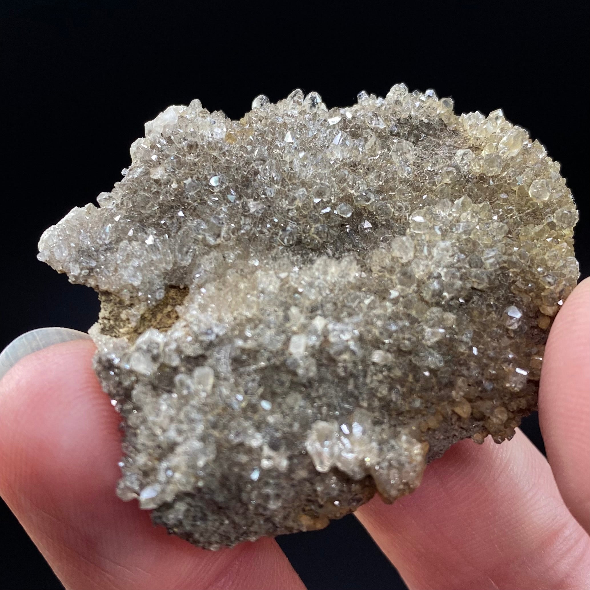 Druzy Herkimer Quartz Plate