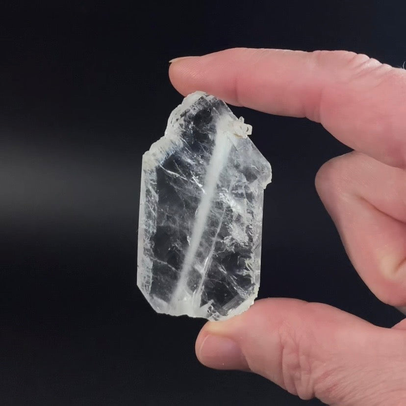 Tabular Faden Quartz Crystal
