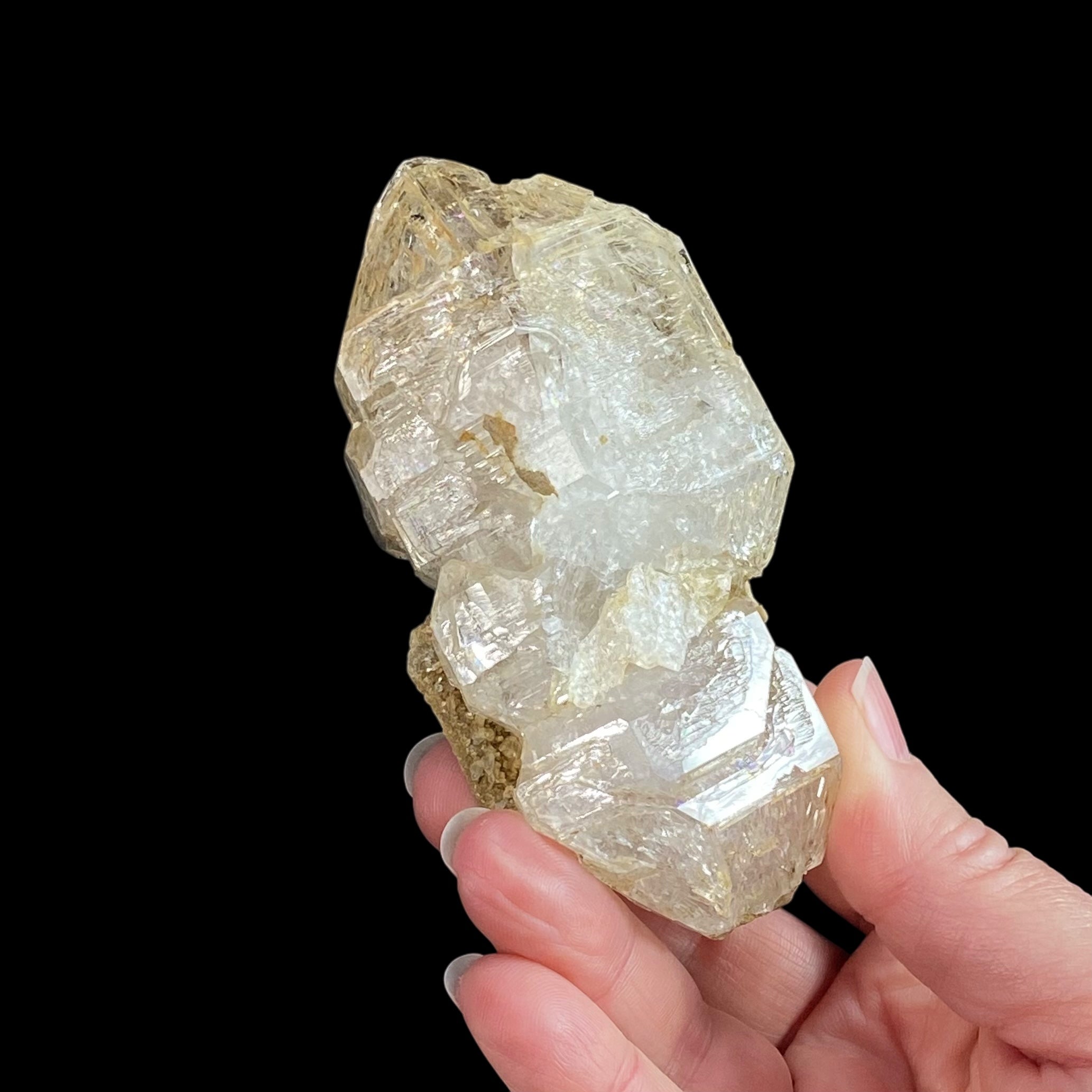 Double Terminated Window Skeletal Quartz Cluster