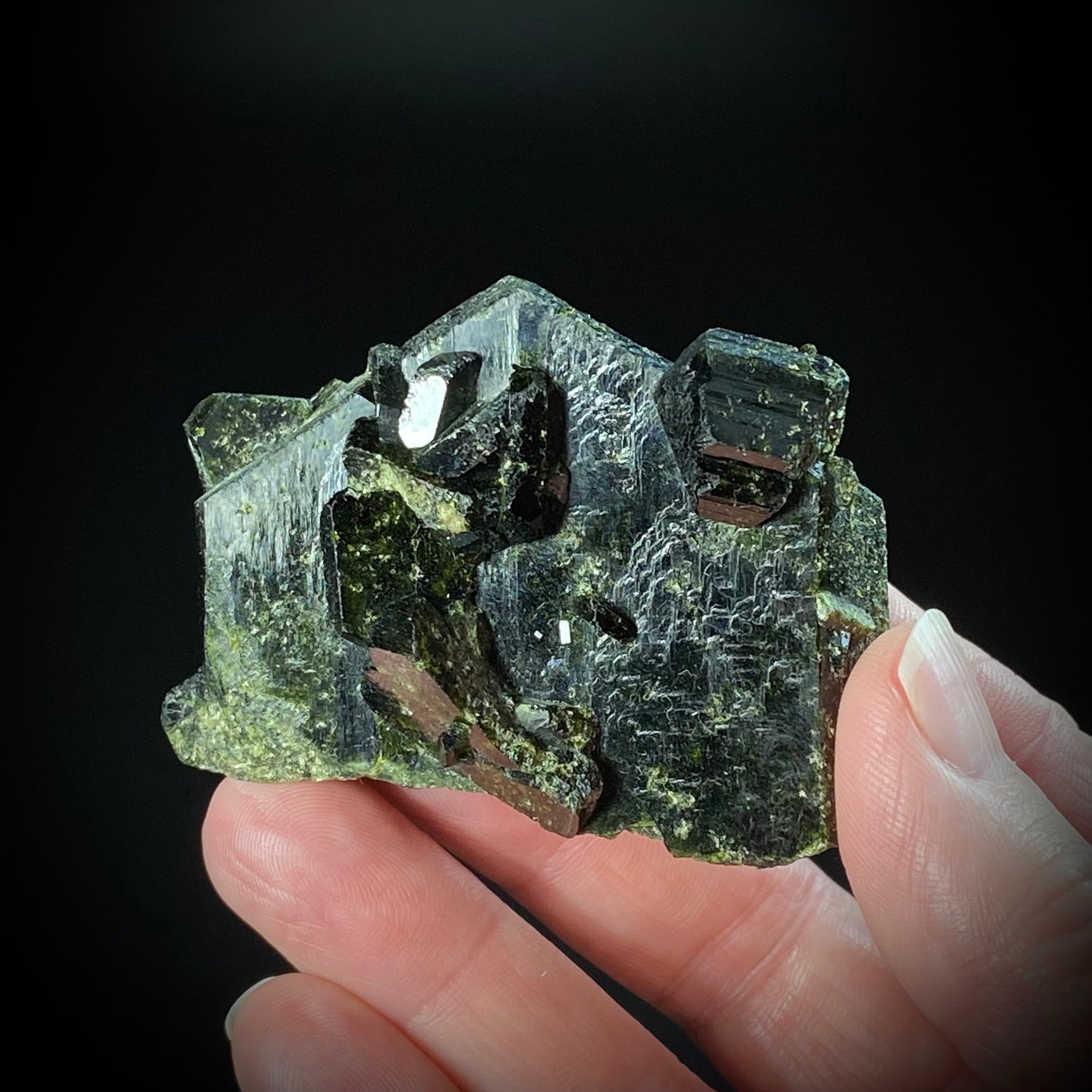 Epidote and Magnetite Specimen, Ras Koh Mountains, Kharan, Balochistan, Pakistan