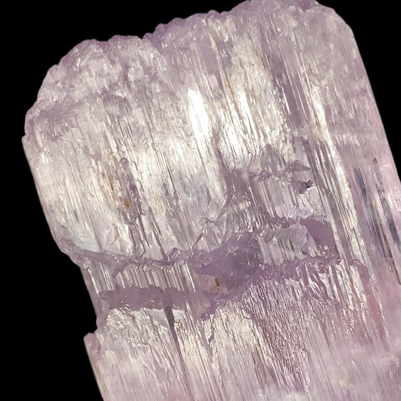Large Pink Kunzite Spodumene Crystal, Fluorescent