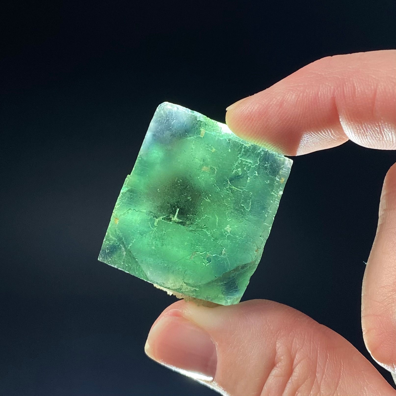 Green Cubic Fluorite Specimen, Okorusu Mine, Namibia