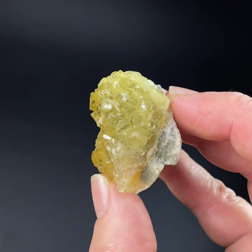 Yellow Moscona Fluorite Cluster