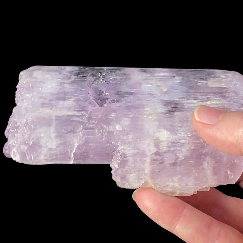 Large Pink Kunzite Spodumene Crystal, Fluorescent