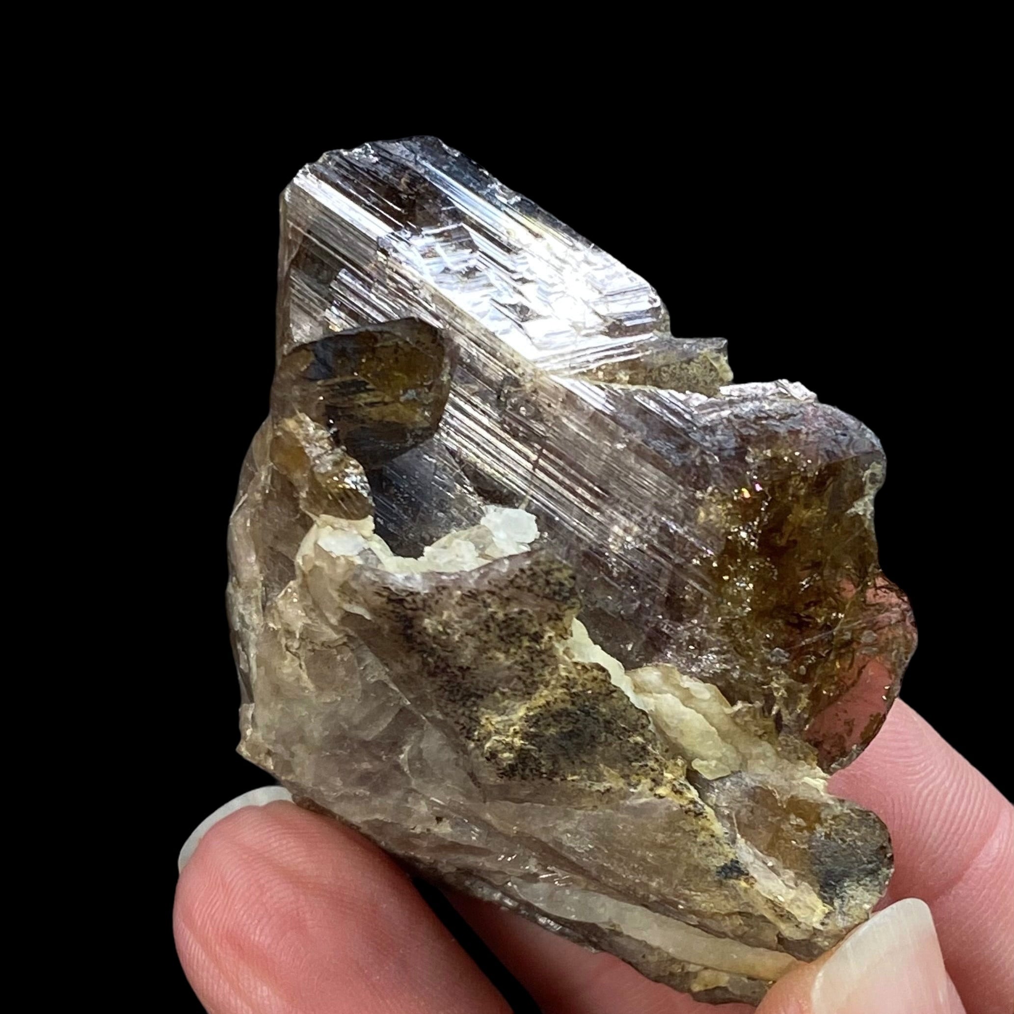 Axinite Crystal Cluster